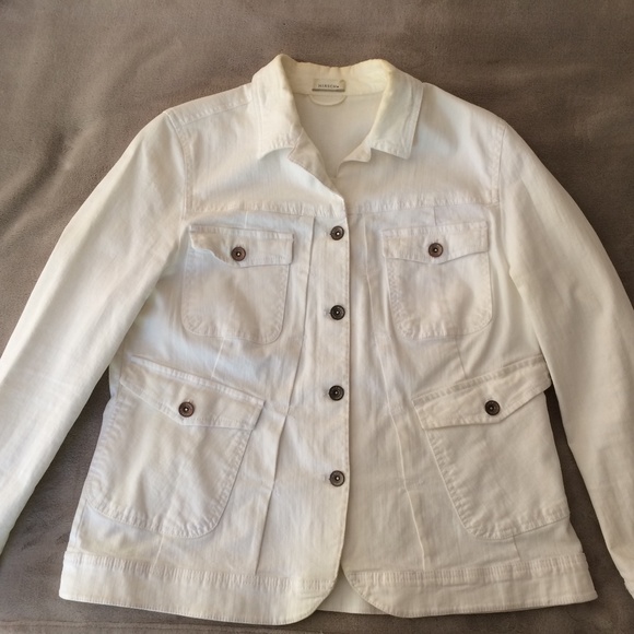 White Jean Jacket by Hirsch - Picture 1 of 5
